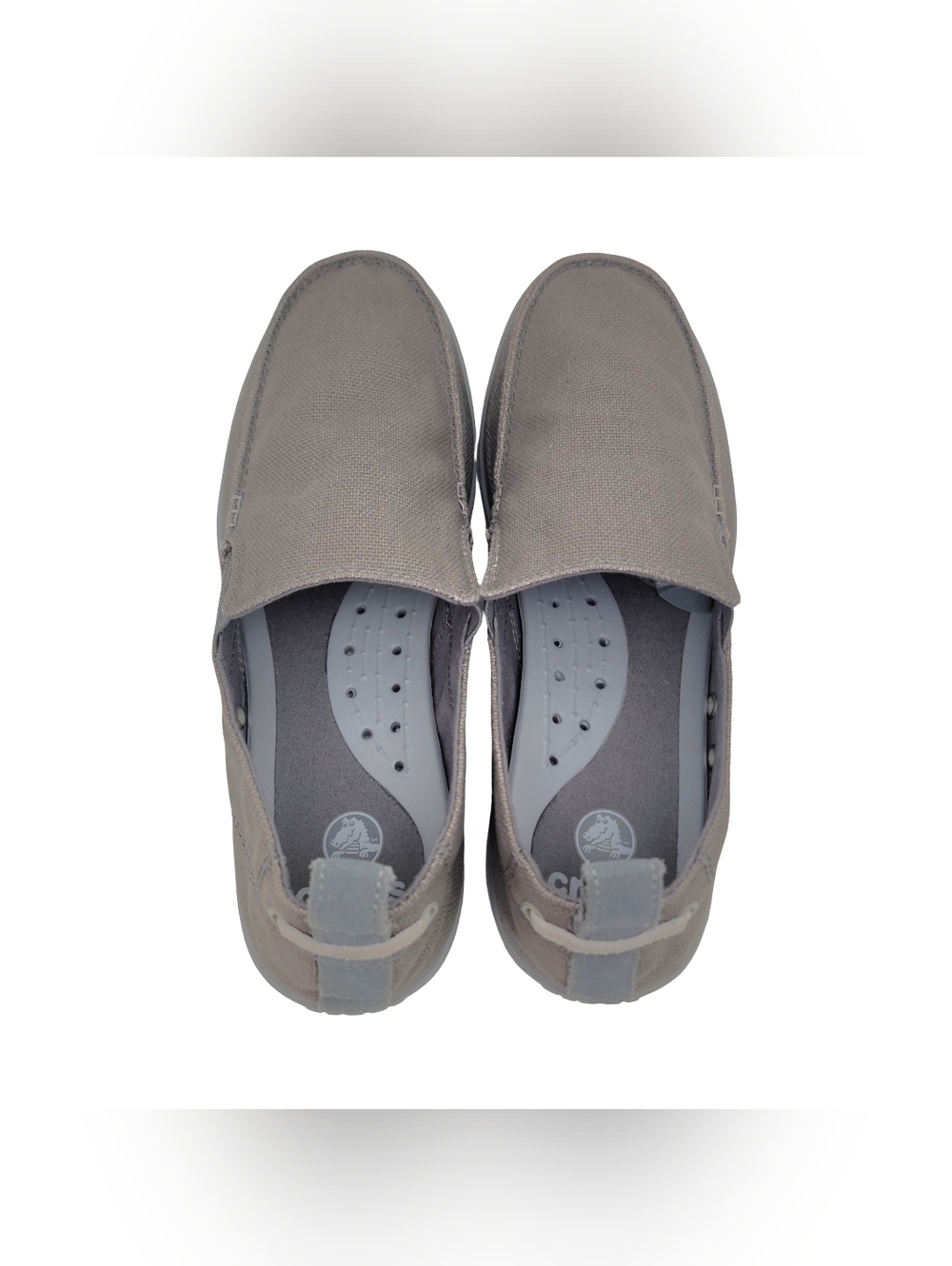 Crocs Walu Slip On Loafers Slate Grey• Like new• Men's Size 10 - Picture 6 of 8